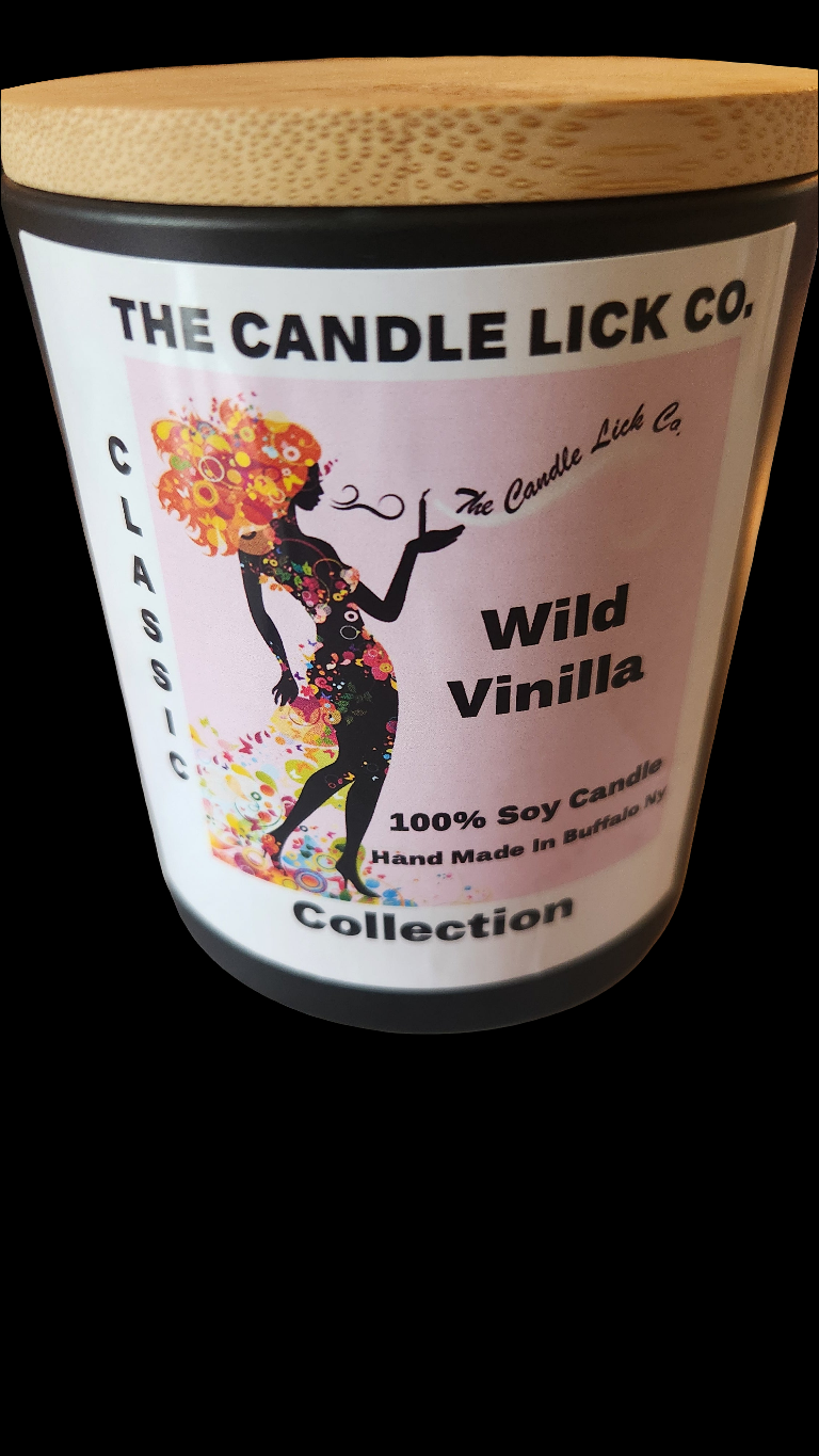 10oz Black Jar Wild Vinilla