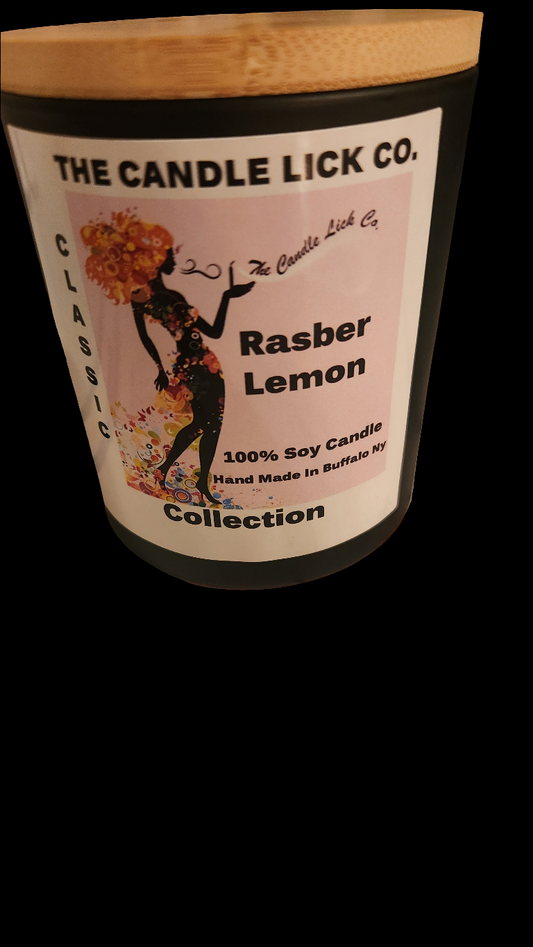 10oz Black Jar Rasber Lemon