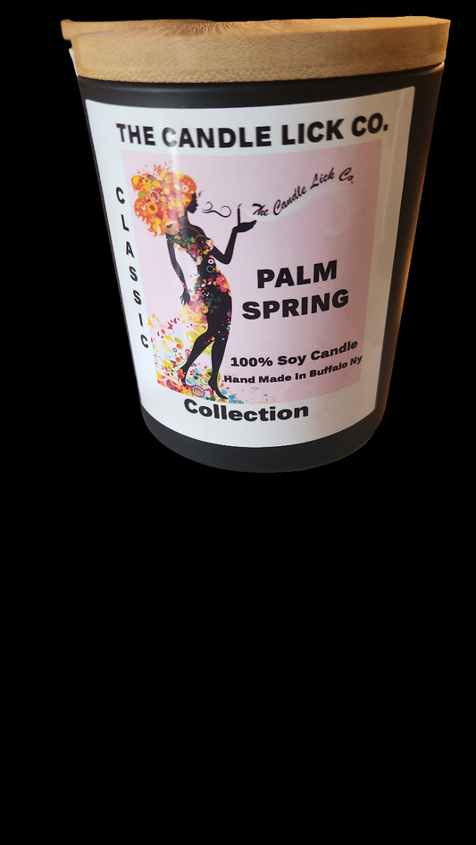 10oz Black Jar Palm Springs